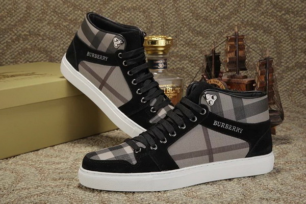 Burberry High-Top Fashion Men Shoes--015